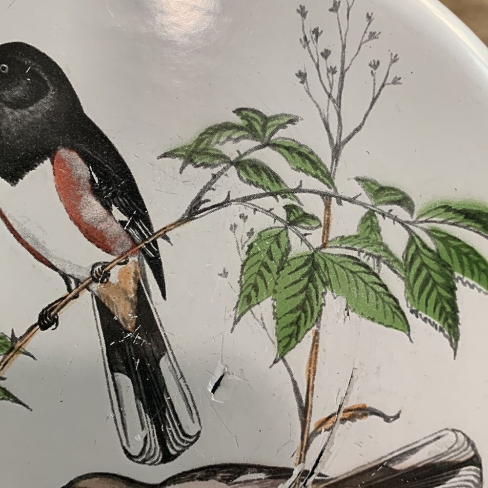 Delano Studios Dela-Ware Hand Colored Bird Pot Vintage Retro - Picture 13 of 17